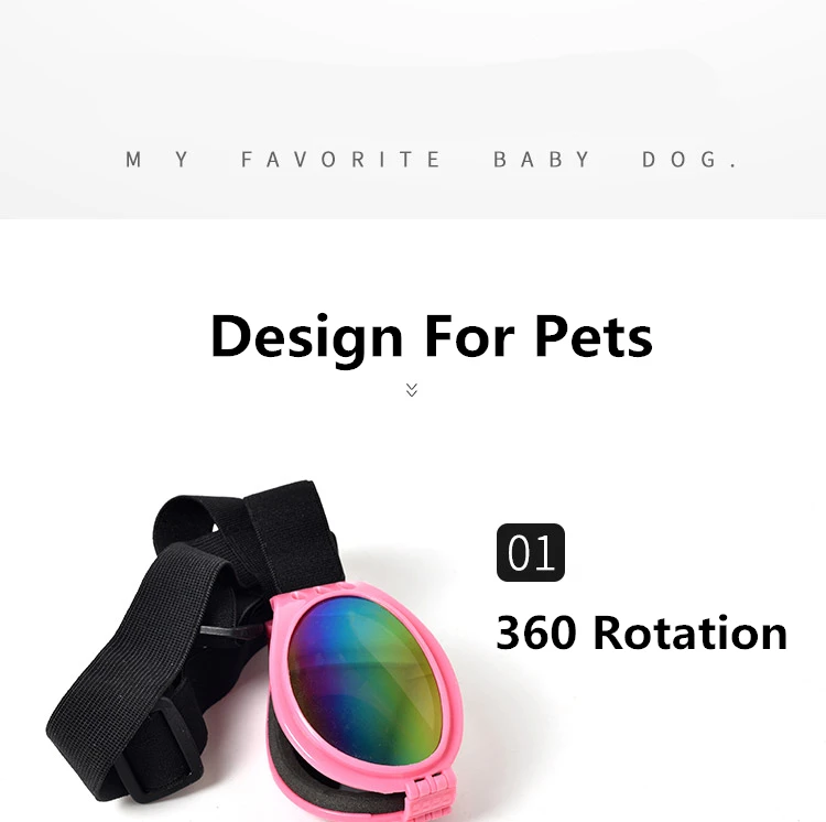 Новая мода Pet Солнцезащитные очки собачьи очки складной солнцезащитный крем ветрозащитные солнцезащитные очки