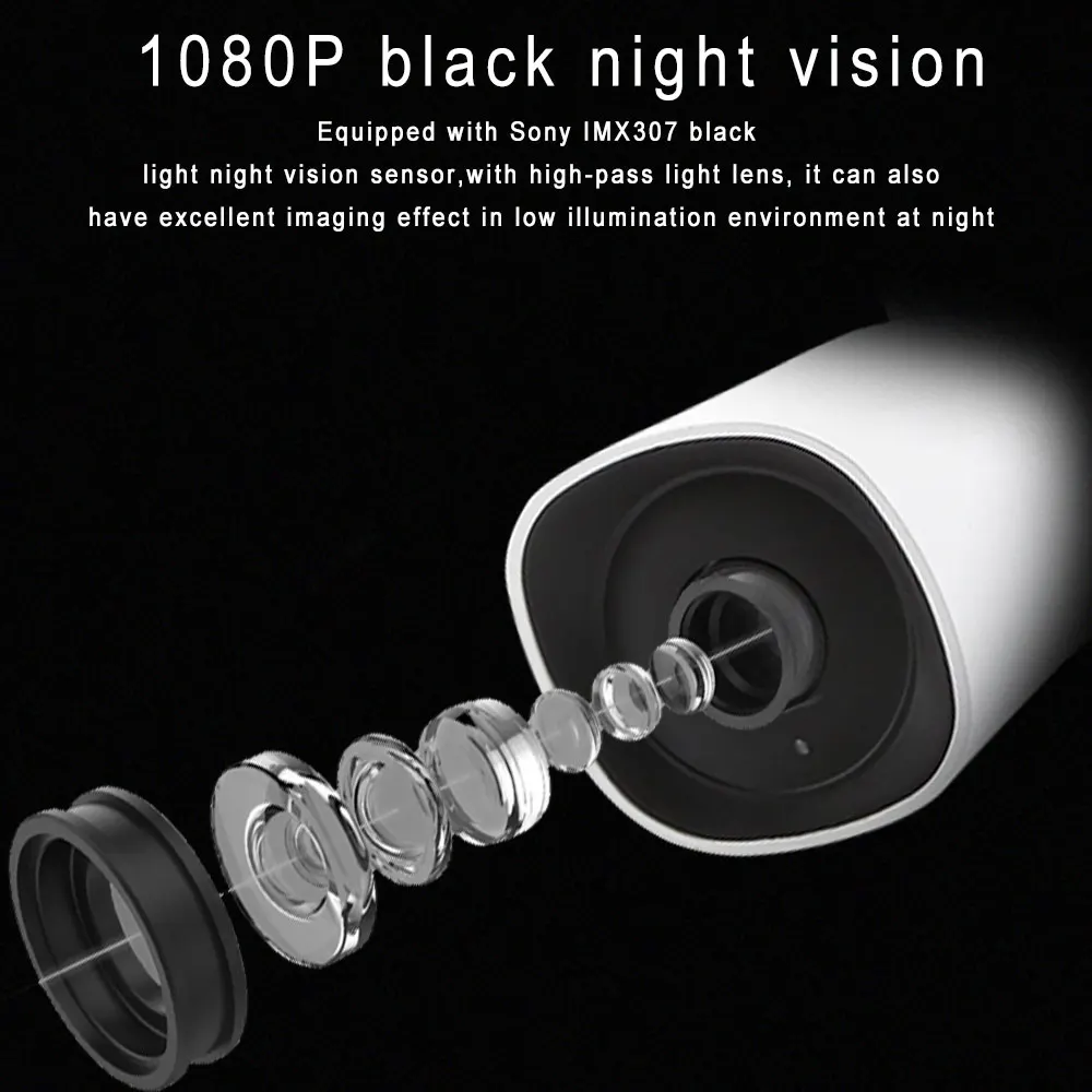 PTZ Camera WiFi ip 2MP Bullet camera Full Color Night Vision Waterproof outdoor security camera wifi smart IP camera onvif
