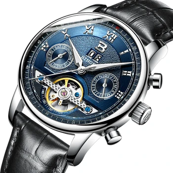 

Switzerland BINGER Watches Men Luxury Brand Tourbillon multiple functions Water Resistant Mechanical Male Wristwatches B-8603M-6