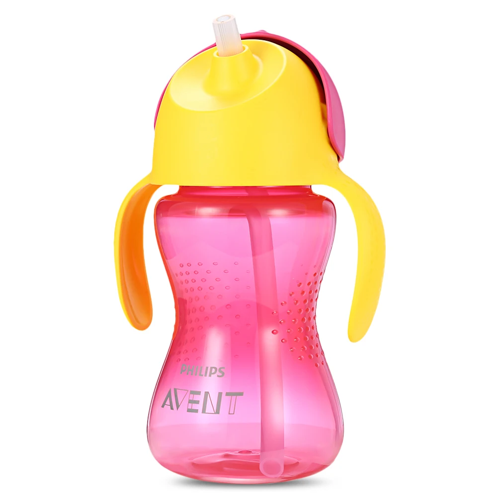 Philips Avent 10 унц. 300 мл детские мягкие ручка соломы бутылки подготовки питьевой чашки