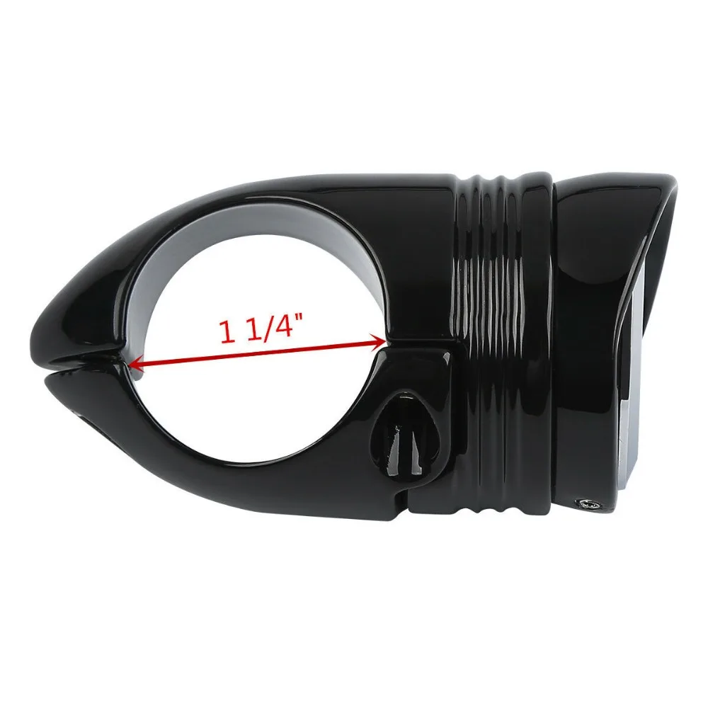 Хром/черный 1 1/" 1,25" часы на руль мотоцикла крепление для Yamaha Harley Suzuki Kawasaki Harley круизер кастом алюминий