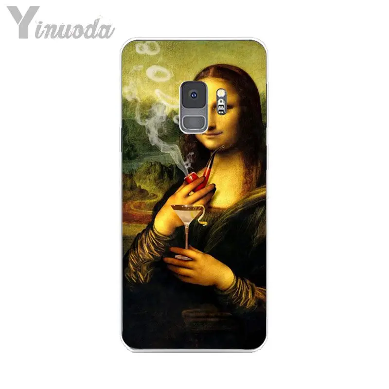 Van Gogh Mona Lisa Funny Art Girl with a pear earing
