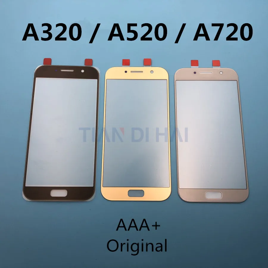 Оригинальный внешний стеклянный экран объектива для Samsung Galaxy A5 A3 A7 2017 A520 A520F A320 A320F