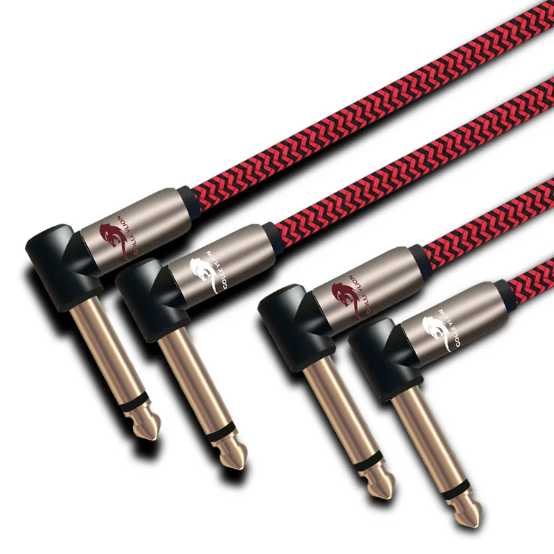 

1/4'' Mono Dual 6.35mm Male to Male Audio Cable For Mixer Console Amplifier Home Theatre Audio System 1m 2m 3m 5m