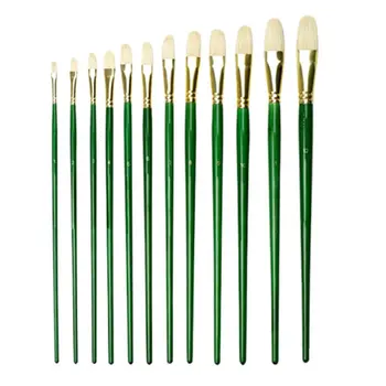 

Bristles Oil Brush Single Long Pole Water Chalk Watercolor Acrylic Pen For Oil Gouache Acrylic Painting