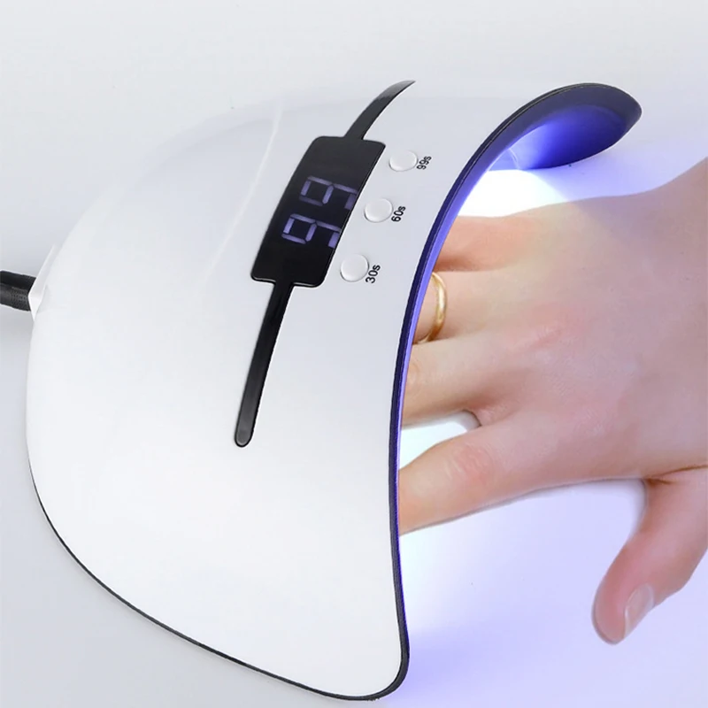 36W LCD Nail Dryer UV Lamp For ManicureAll Gel Polish 12 Leds UV Lamp for Nail Machine Curing 30/60/90s Timeing USB Portable