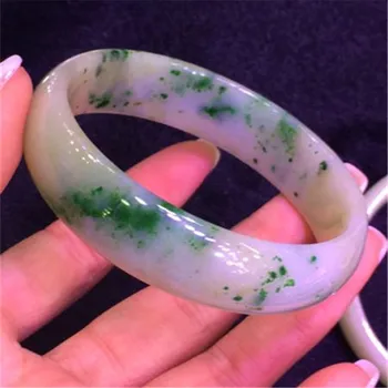 

Genuine Green Natural Stone Bangle Women Lady Healing Crystal Fashion Bracelet Bangle Inner Diameter 56mm