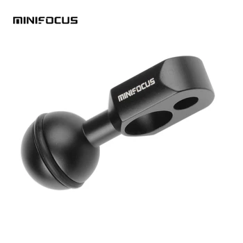 

MINIFOCUS YS Ball Head Arm Adapter 1inch Ball With Double Hole YS Strobe Arm for Underwater Diving flashlight Light System Mount