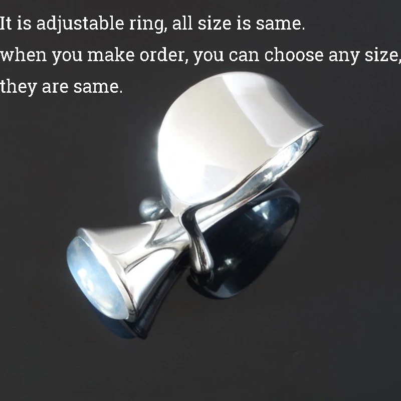 Регулируемые классические овальные кольца с лунным камнем для женщин, обручальное кольцо ярко-серебристого цвета, Bague Femme Anillos Mujer, O5J435