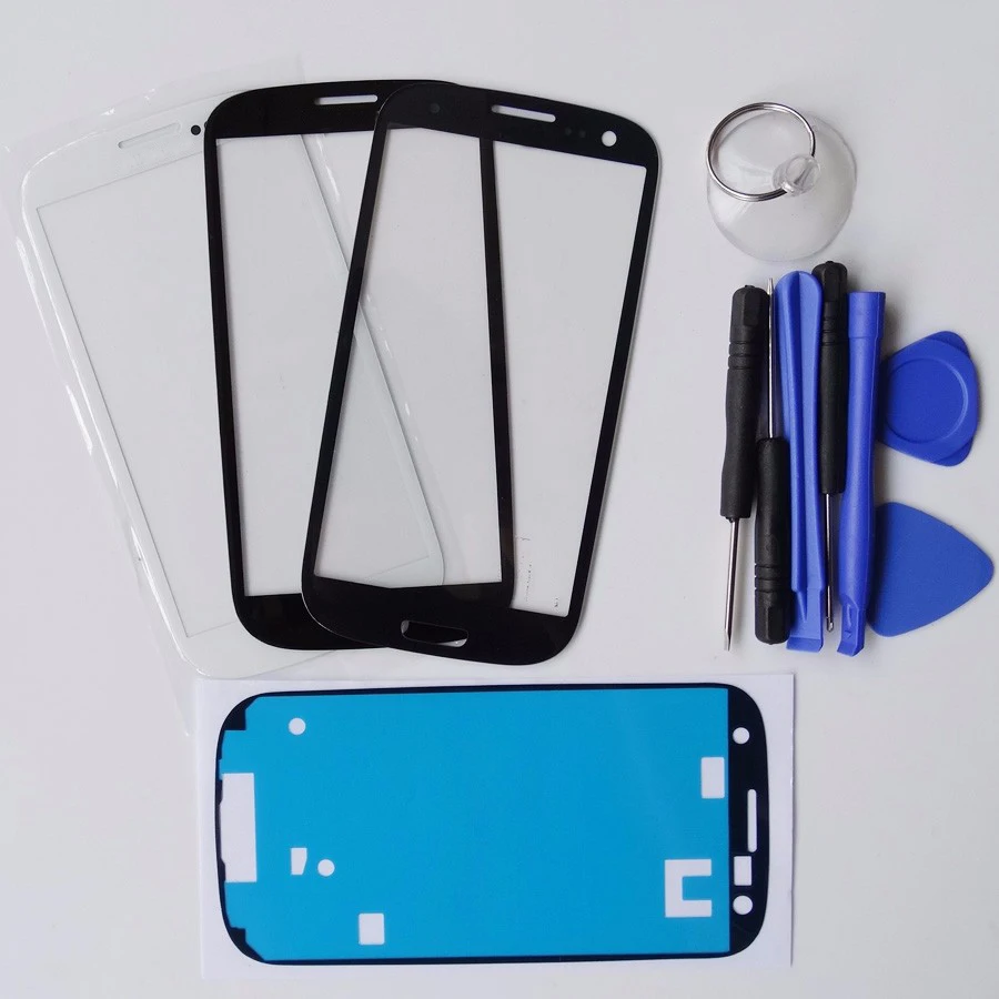 Цвет: черный синий белый внешнее стекло для Samsung Galaxy S3 i9300 9300i сенсорный ЖК-экран