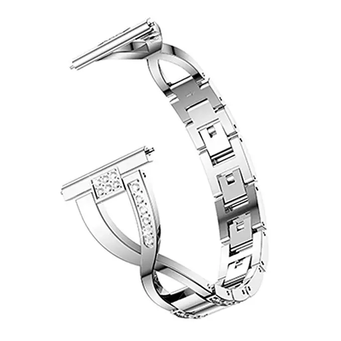 Quick Release для женщин нержавеющая сталь ремешок для Garmin Vivoactive3 3 группа ювелирные изделия с бриллиантами на запястье браслет