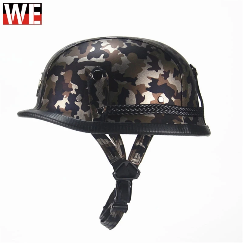 

Motorcycle Helmet Open Face Moto retro Personality Helmet Vintage Summer Half Helmet With Inner Motocross Protection Gear DOT