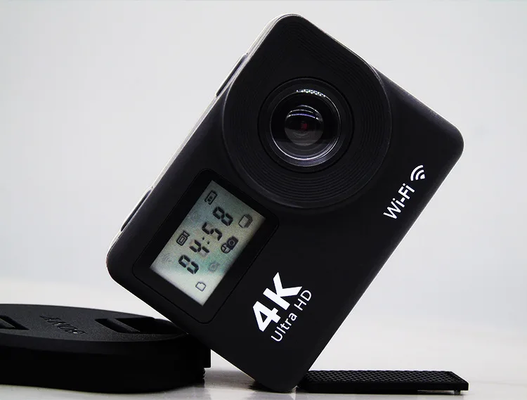 ELECTSHONG wifi 4 k 16MP Ультра HD экшн-видеокамера с двойным экраном Удаленная видеокамера DV селфи Цифровая видеокамера 30 м водонепроницаемая