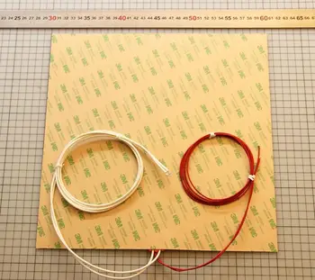 

Funssor 300 X 300mm Silicone Heated Bed 12" X 12" 110V/120V/220V 750W Flexible Silicone Heater Mat/Pad for DIY 3D Printer