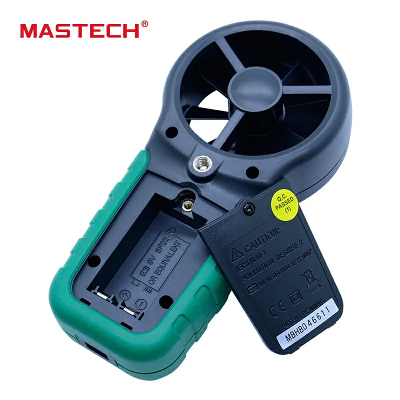 MASTECH MS6252A цифровой анемометр измеритель скорости ветра с удержанием данных и ЖК-дисплеем с подсветкой