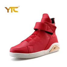 2017 Marque De Mode Printemps Automne Hommes Chaussures de Sport Hip Hop En Cuir de Haute-top En Plein Air Chaussures En Métal Paillettes Blanc Noir Zapatos Hombe