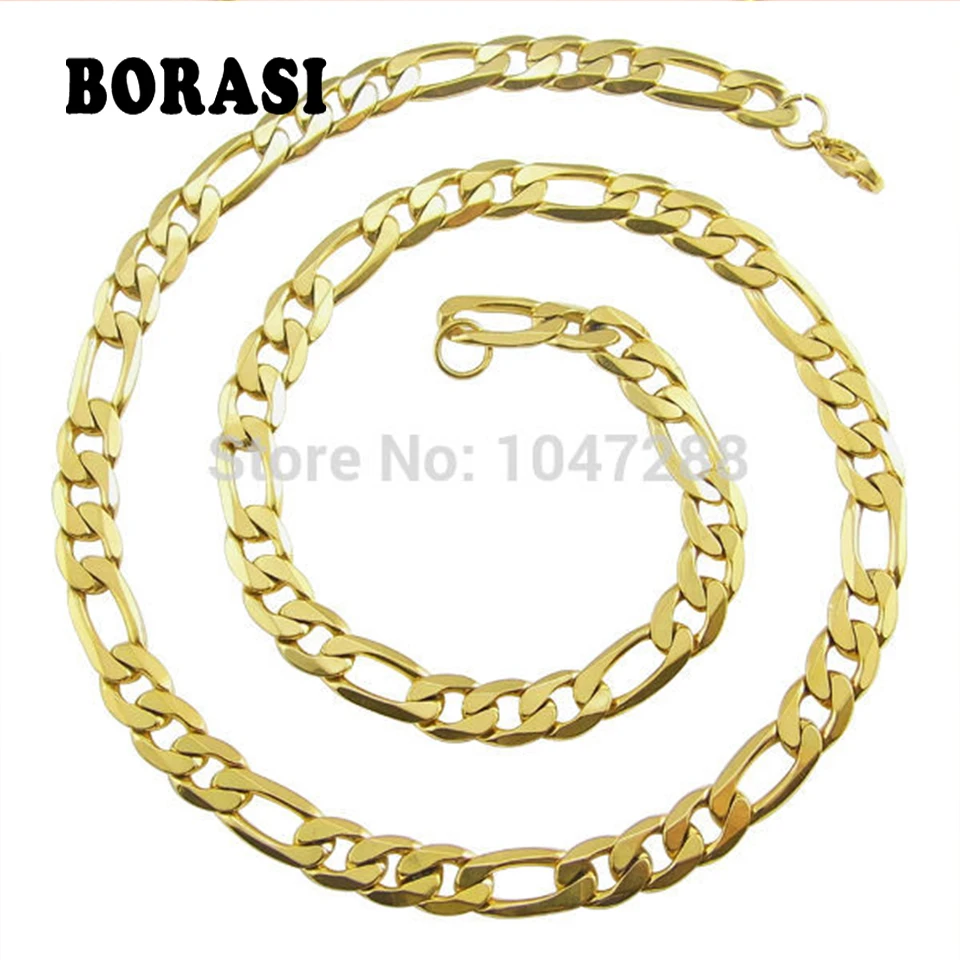 

6MM Braided Cuban Curb Franco FOXTAIL Chain Women's Gold Color Filled Necklace