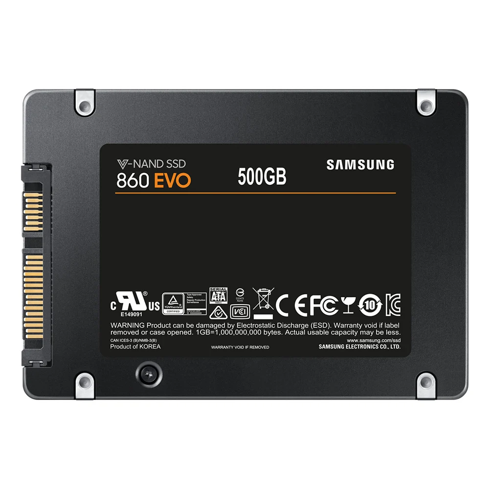 SAMSUNG MZ-76E500 SSD 1 ТБ SSD жесткий диск 860 EVO 2,5 дюймов SATAIII 500 Гб Внутренний твердотельный диск SATA3 ноутбук Настольный ПК