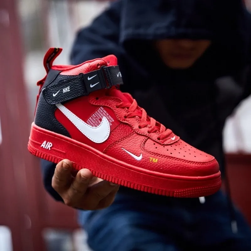 نايك سلاح الجو 1 الأصلي الرجال التزلج الأحذية ComfortableAir وسادة لمكافحة زلق رياضية #804609-605