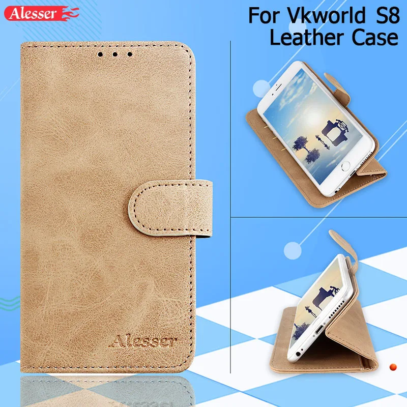 Alesser для Vkworld S8 кожаный чехол 5 99 дюймов откидная крышка с карманом карт защитный