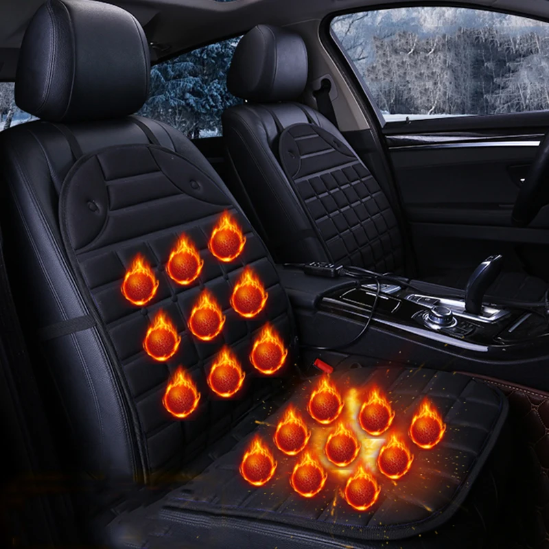 

2018 Single/Pair 12v Electric Heated Cushions For Winter Heating Car Seat Cushion,Keep Warm Car Seat Cover Quality Guarantee