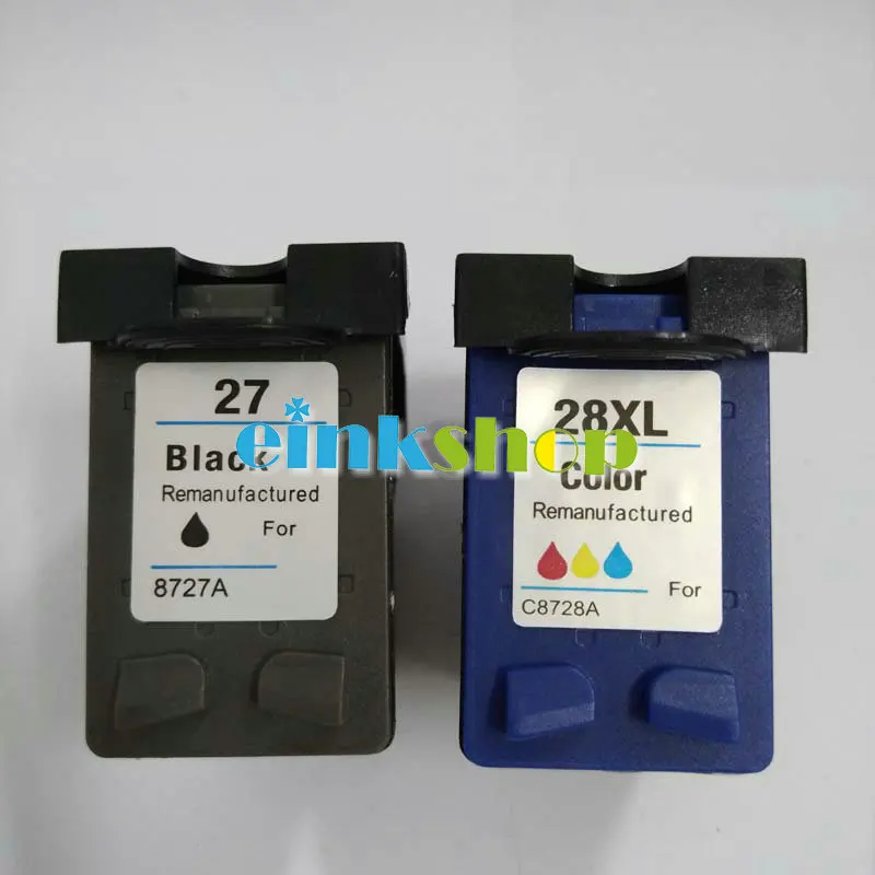 Картридж для принтера einkshop совместимый с hp 27 и 28 28xl Deskjet 450 450CI 5550 3420 3520 3550 3650 3740 3845|ink