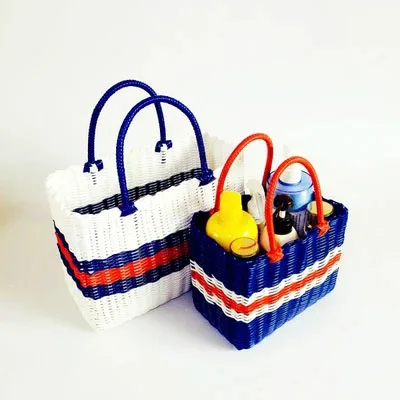 

Woven shopping basket picking basket home bath shower basket portable basket