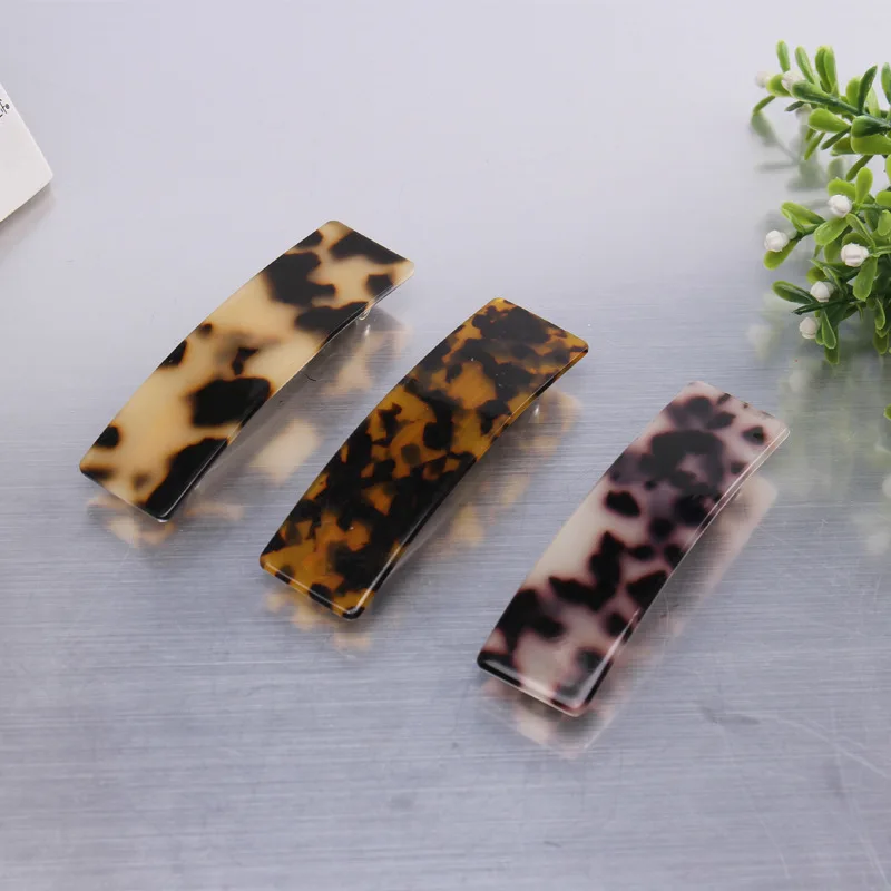 Vintage Leopard Hairgrips For Rectangle Women Hair Clips Hair Accessories French Hair Barrettes Hair pins Decoration Headwear  (3)