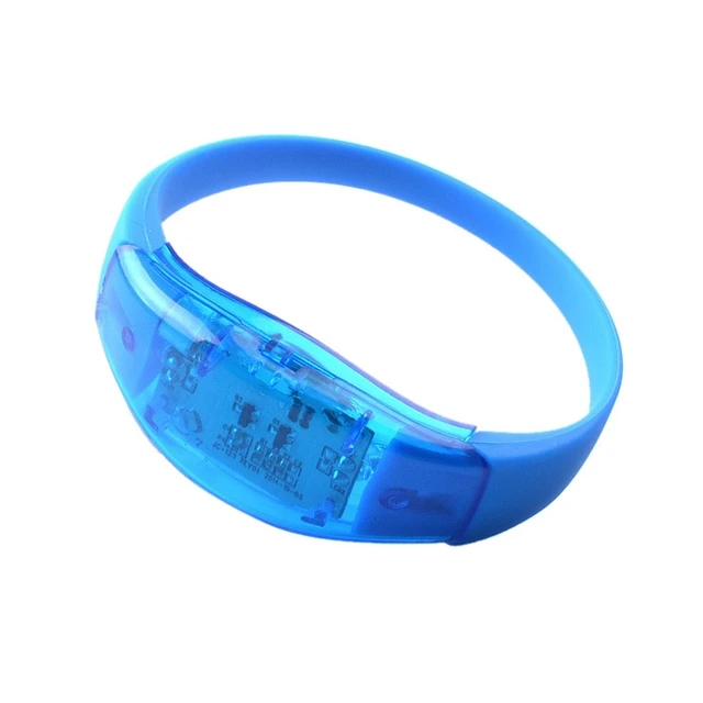 Special Glowing bracelet LED light Vibration Activated silicone
