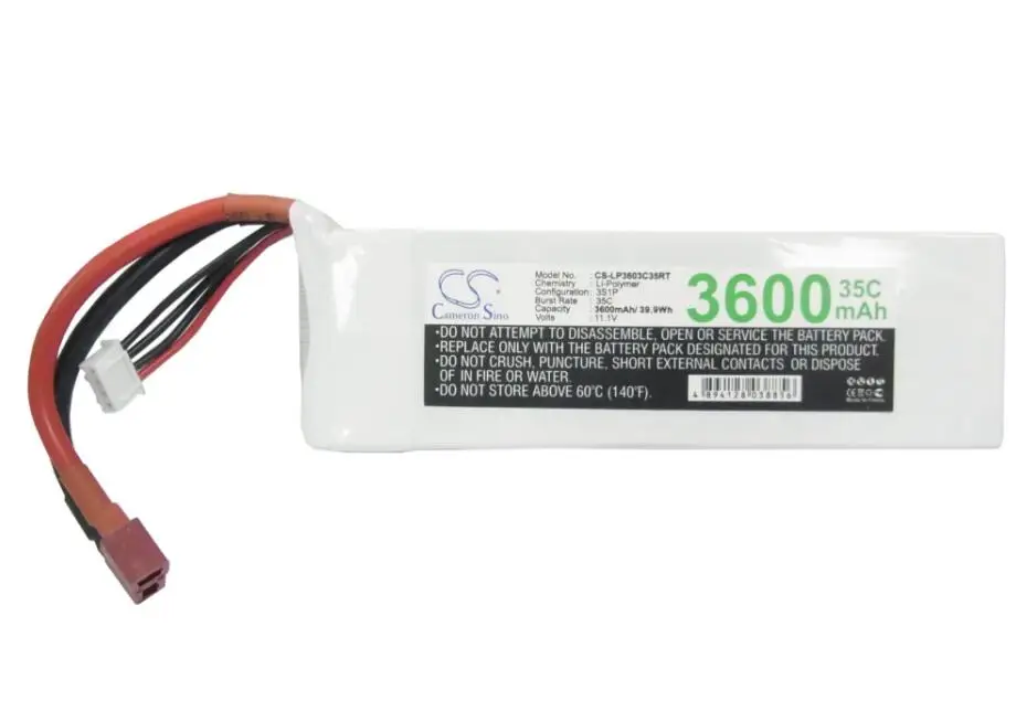 Cameron sino 3600 mah аккумулятор для RC CS-LP3603C35RT батареи