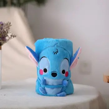 

Candice guo! cute plush toy lovely cartoon stitch penguin soft warm rolling blanket nap blankket birthday Christmas gift 1pc