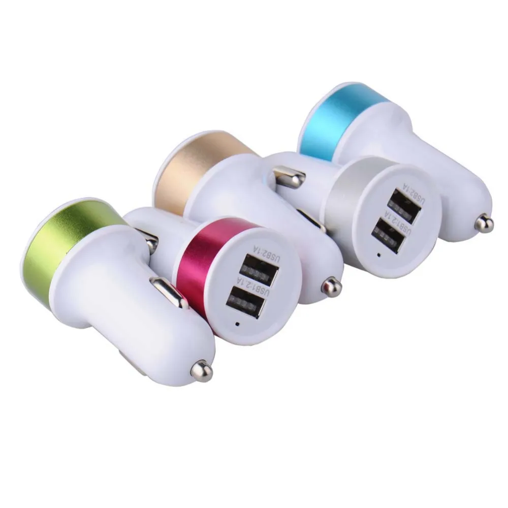 Universal USB car charger Cigarette Lighter Adapter Charger 5V 2.1A USB Power Adapter For Iphone Samsung Xiaomi CH135