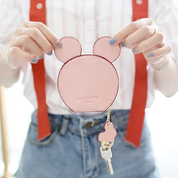 

Cute Leather Women Wallet Short Coin Purse Small Vintage Wallet Female Brand Designer Women Coin Purse Round Pouch Change Wallet