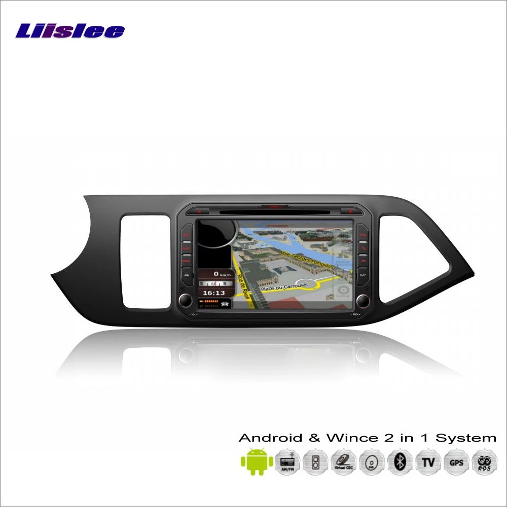 Excellent Liislee Car Android Multimedia For KIA Picanto Right Hand Drive 2012~2014 Radio Wifi DVD Player GPS Navi Navigation Video Stereo 2