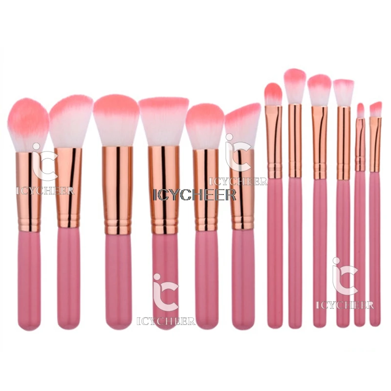 

ICYCHEER 12Pc Makeup Brushes Tool Set Cosmetic Eyeshadow Face Powder Foundation Lip Brush
