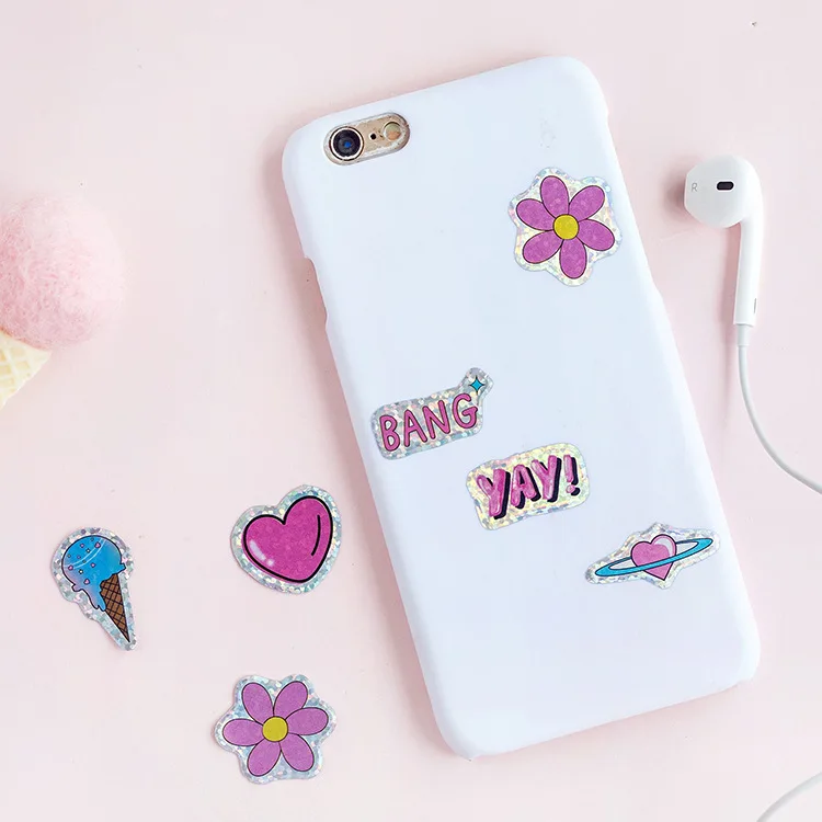 100Pcs/packtoys for Children Stickers Sugar Poem Laser Bag Sticker Cat Planet PVC | Игрушки и хобби