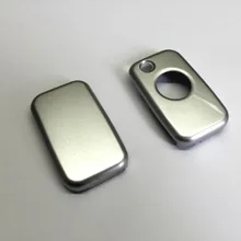 Одна кнопка дистанционного флип ключ защитный чехол глянцевый металлический Серебряный цвет для Mercedes Benz