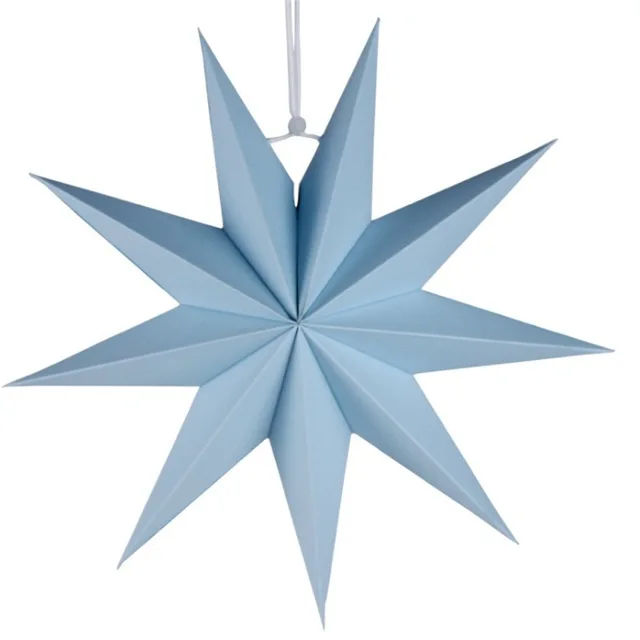 30 см свадебные сложенные бумажные фонарики в виде звезд 3D Висячие бумажные звезды Свадьба День рождения душ Вечеринка Рождество Окно Дисплей - Цвет: blue