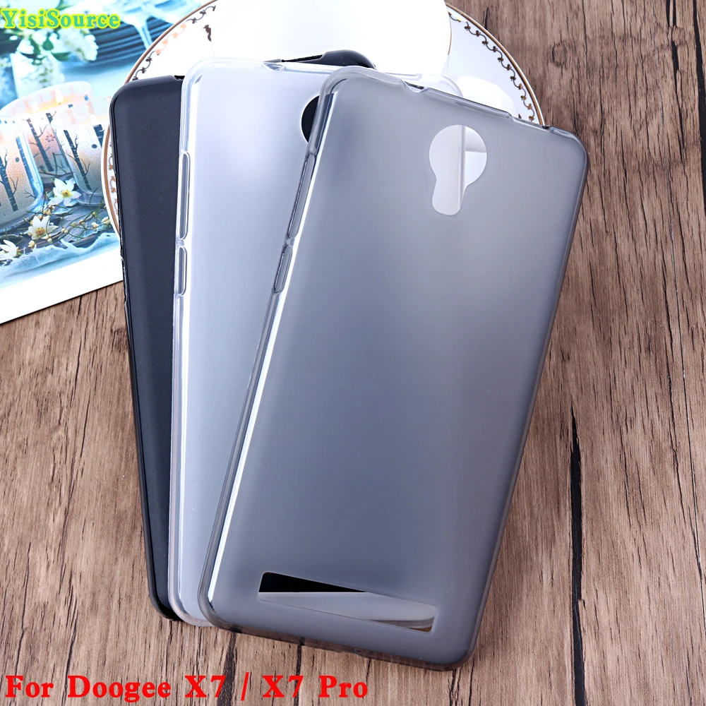 

YisiSource For Doogee X7 Case Soft Matte Pudding TPU Soft Silicone Gel Transparent Cases For Doogee X7 Pro Back Case Capa Copue