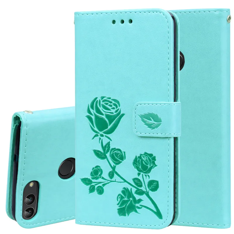 

Huawei P Smart Case Soft Silicon TPU Wallet Flip Leather Phone Case For Huawei P Smart 2018 Cover FIG-LX1 Enjoy 7S Case