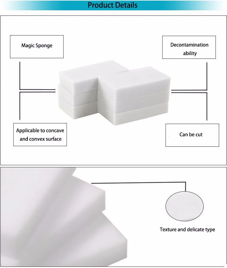 100 шт 90*60*30 мм волшебная губка Ластик меламиновая губка кухня, ванная, офис очиститель аксессуар для чистки посуды Nano