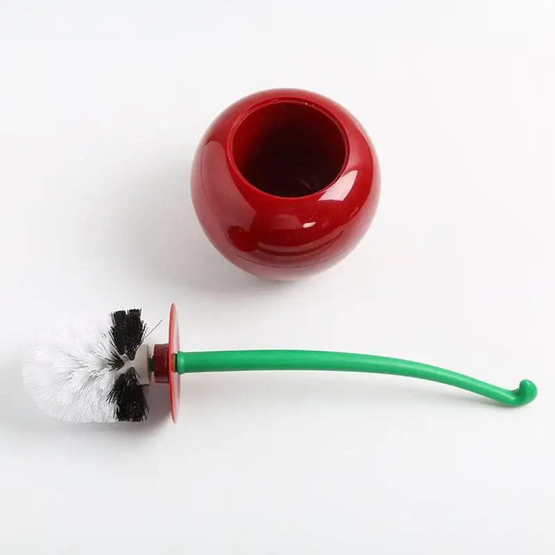 ZTCute Cherry в форме скребок для туалета щетка очистки инструмента с держателем