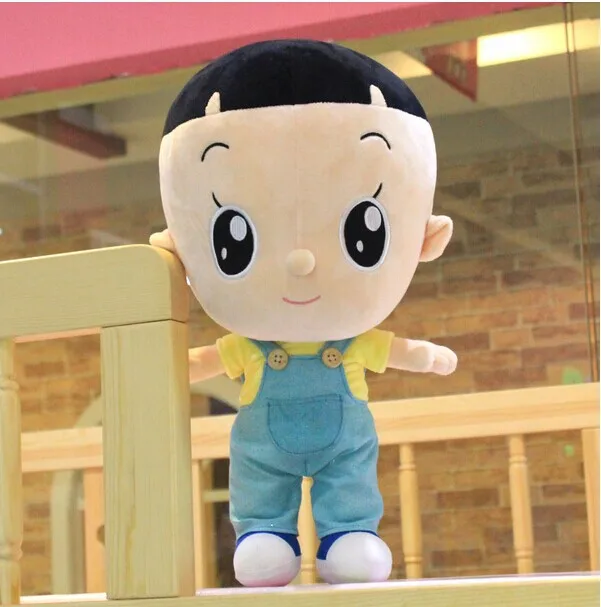 small size plush big head son toy cute cartoon big head boy doll about