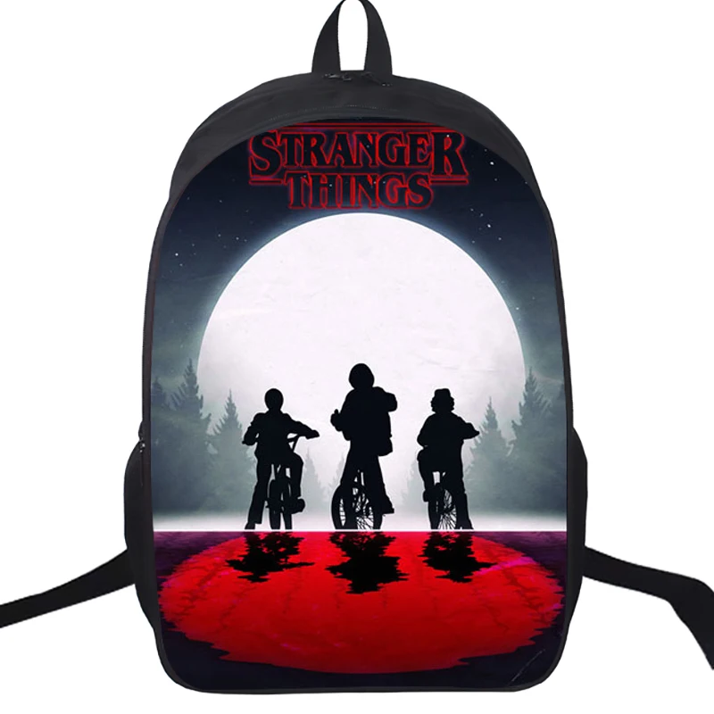 Наивысшего качества странные вещи 3 школьный рюкзак для ноутбука детские повседневные сумки для мальчиков и девочек 2 шт./компл. 16 дюймов рюкзак+ пенал - Цвет: 7