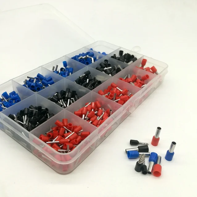 600pcs Bootlace cooper Ferrules kit set Wire Copper Cable Connector 0
