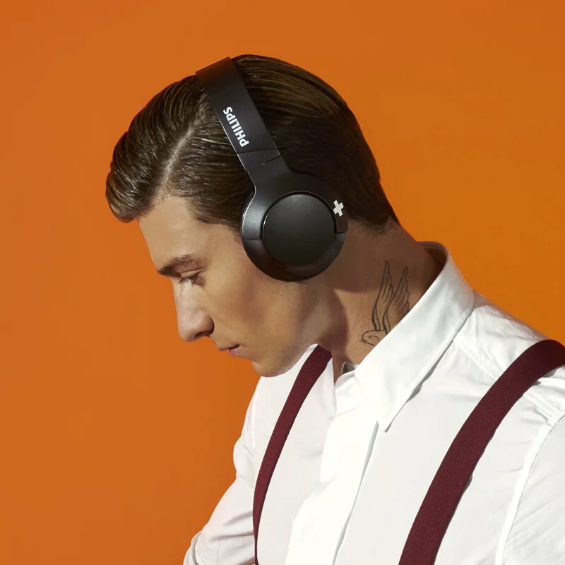 Оригинальные Беспроводные Наушники Philips SHB3175 Bass + Bluetooth 4 1 складная гарнитура с