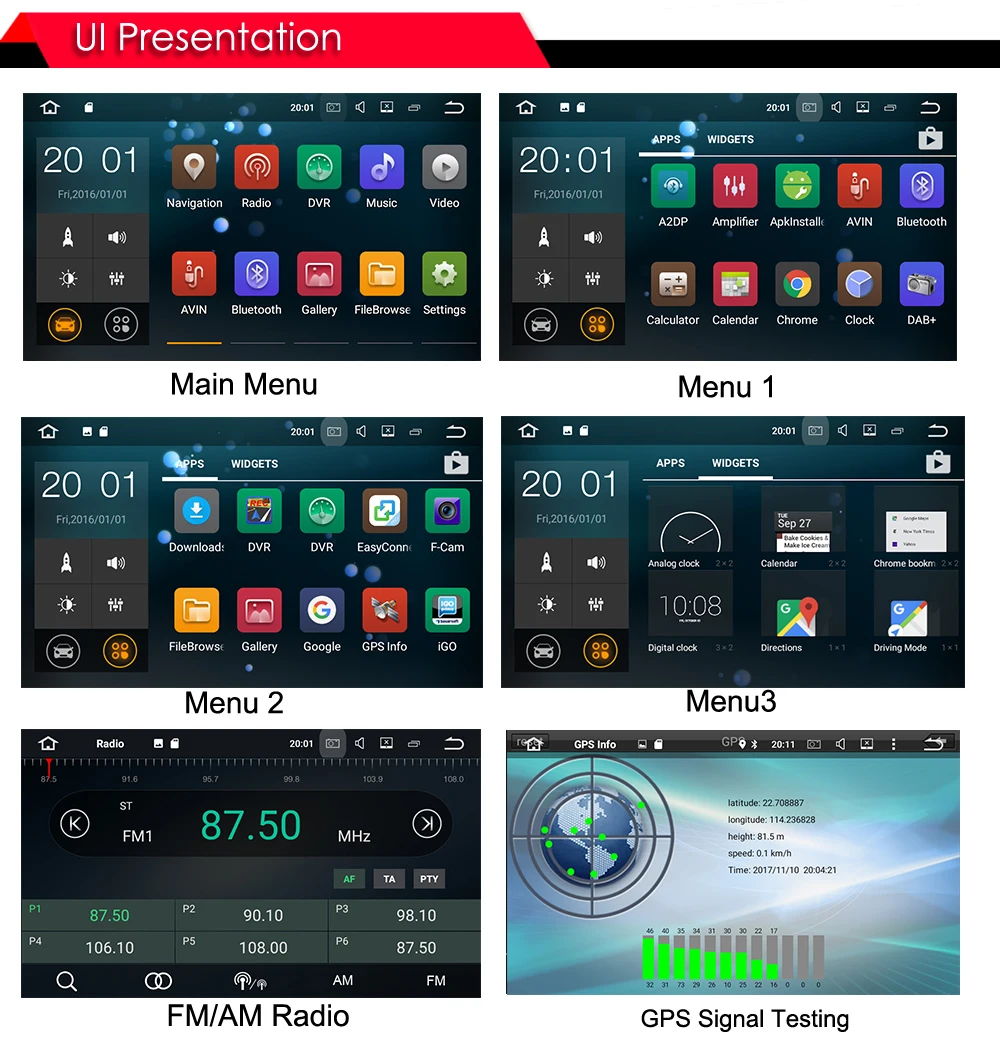 Clearance PX3 2Din 2G+16G Android 7.1 Car DVD Multimedia Video Player For Mazda 6 /Ruiyi /Ultra GPS Navigation 4 Core Stereo Radio 1080P 30