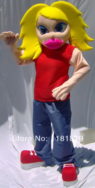 Mascot Girl Mascot Costume Custom Fancy Costume Anime Cosplay Kits ...