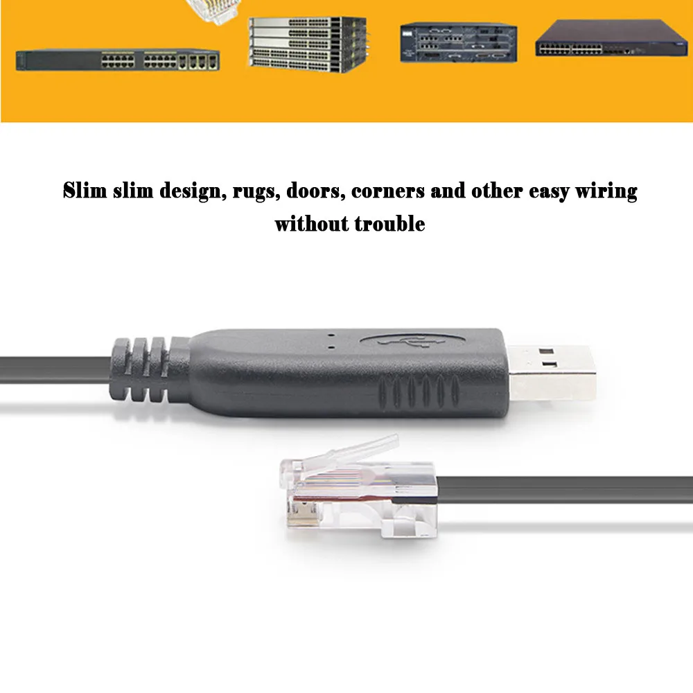 1,8 м USB к RJ45 Cisco маршрутизатор консоль 6 футов 1,8 м кабель с FTDI чип для чипа конвертер USB консольный кабель