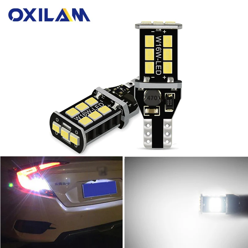OXILAM 2x W16W Canbus T15 LED Car Reverse Light Bulb for BMW 5 Series